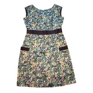 Lilly Pulitzer Women's 100% Silk Light Blue Sheath Sleeveless Dress Womens Sz 10